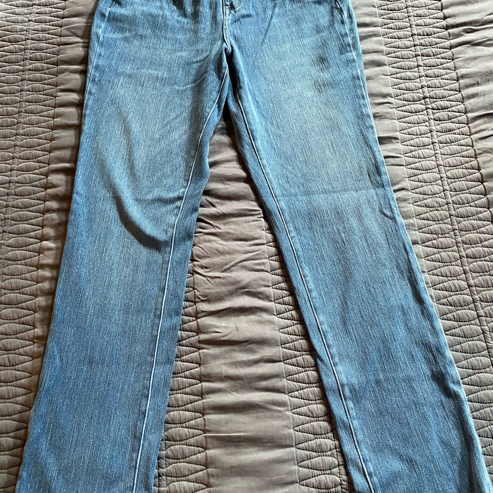 Belle by Kim Gravel Flare Jeans in Classic Blue